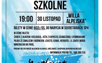 Plakat promujący Andrzejki Szkolne