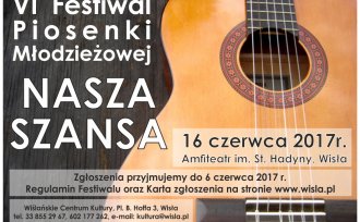 Plakat dotyczący Festiwalu "Nasza Szansa"