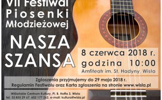 Plakat "VII Festiwalu Piosenki Nasza Szansa"