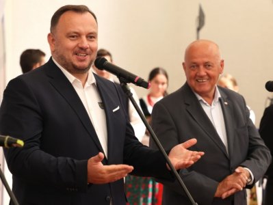 Marszałek Jakub Chełstowski i Przewodniczący Sejmiku Jan Kawulok/fot. A.Grygiel/UMWS