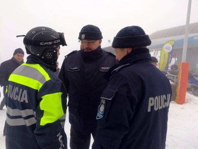 Policjanci na Soszowie