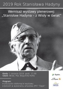 Plakat wernisażu wystawy poświęconej Stanisławowi Hadynie