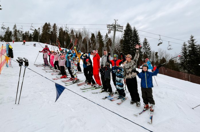 Trening narciarski z Andrzejem Dudą