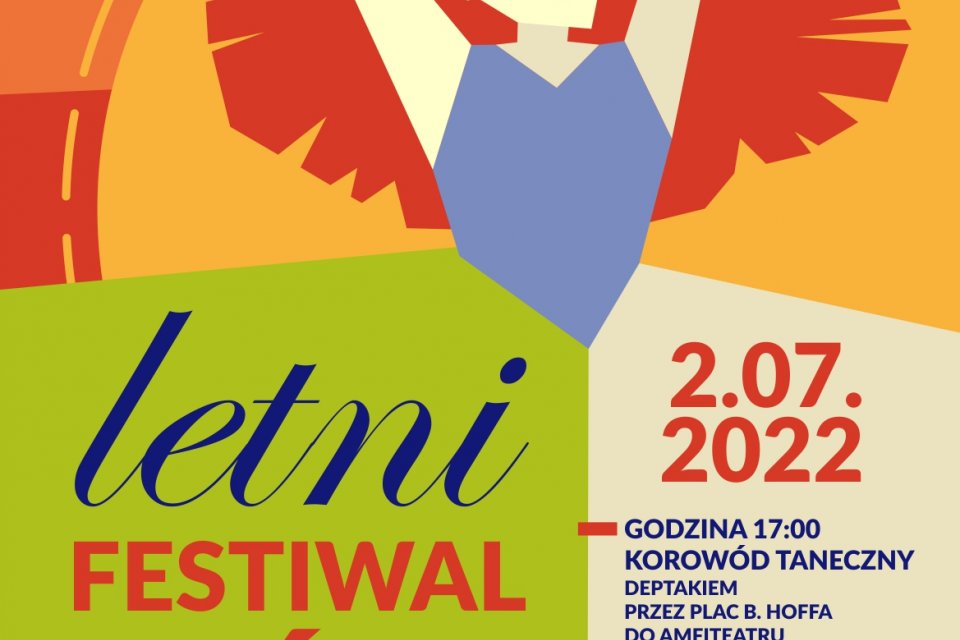 Plakat XII Letni Festiwal Tańca