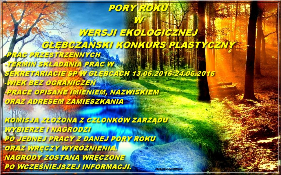 Plakat Głębczańskiego Konkursu Plastycznego