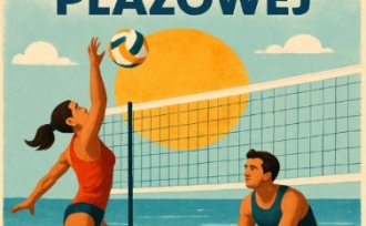 Plakat turniej siatkówki plażowej