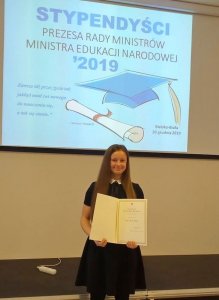 Stypendystka wiślańskiego liceum