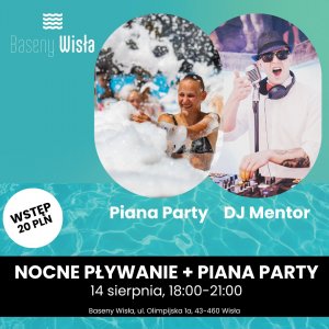 Nocne Pływanie + Piana Party