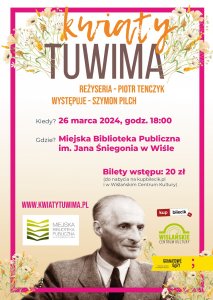 Plakat spektaklu "Kwiaty Tuwima"
