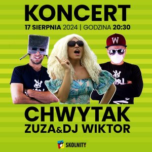 Koncert Chwytak & Zuza - plakat