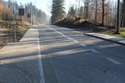 Fragment zmodernizowanej ul. Czarne