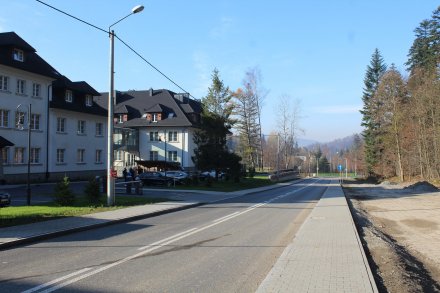 Fragment zmodernizowanej ul. Czarne