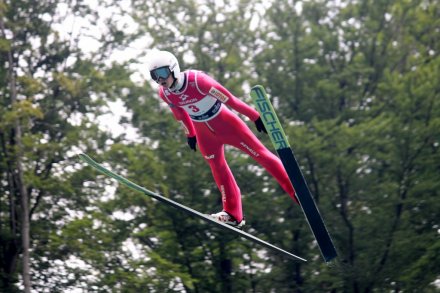 Paweł Wąsek w locie