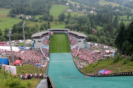 Kibice na skoczni w Malince