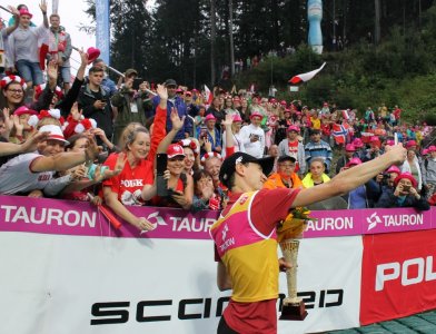 Kamil Stoch z kibicami