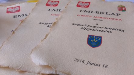 Pamiątkowy certyfikat polsko-węgierski