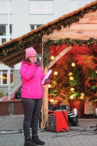 Prowadząca imprezę Strefa Magicznych Świąt Dorota Jamrozińska