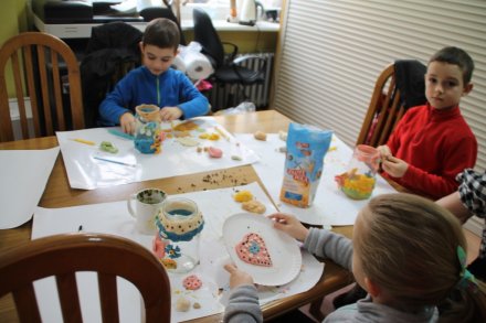 Dzieci podczas zajęć