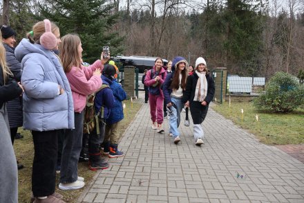 Powitanie uczniów w Wiśle Czarnem