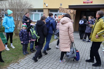 Powitanie uczniów w Wiśle Czarnem