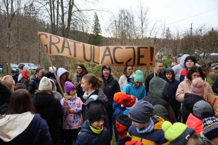 Powitanie uczniów w Wiśle Czarnem