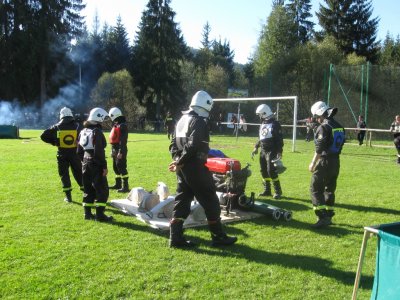 Zmagania strażaków na boiksu w Istebnej