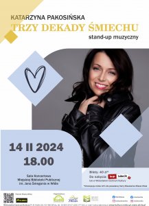 Plakat stand-up muzyczny Katarzyna Pakosińska