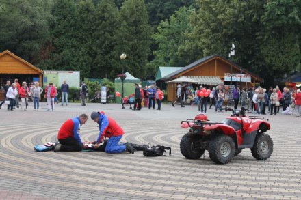 Fragment pokazu ratowników GOPR