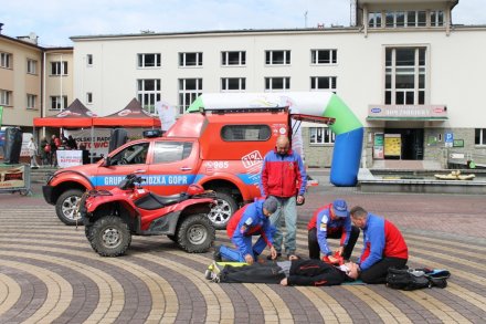 Fragment pokazu ratowników GOPR