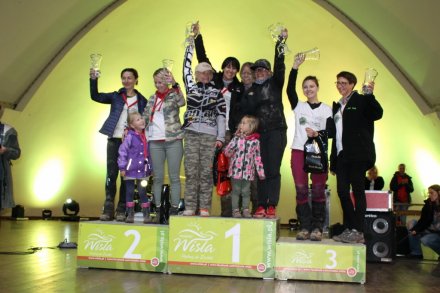 Ceremonia wręczenia nagród i pucharów zwycięskim załogom w rajdzie 4x4 Women's Challenge