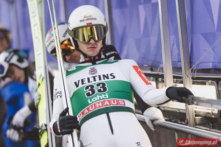 Tomasz Pilch na skoczni w Lahti/fot. T. Mieczyński, skijumping.pl