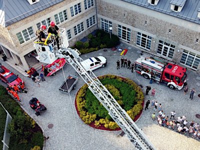 Spotkanie ze strażakami z PSP Cieszyn/fot. M. Fielek