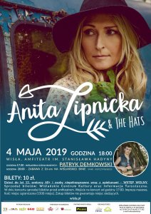Plakat dotyczący koncertu Anity Lipnickiej