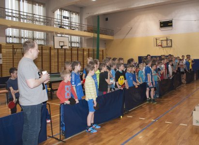 Zbiórka podczas rozpoczęcia II Turnieju o Puchar Burmistrza Miasta Wisła