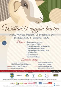 Plakat z programem "Wiślańskiego wygónu łowiec."