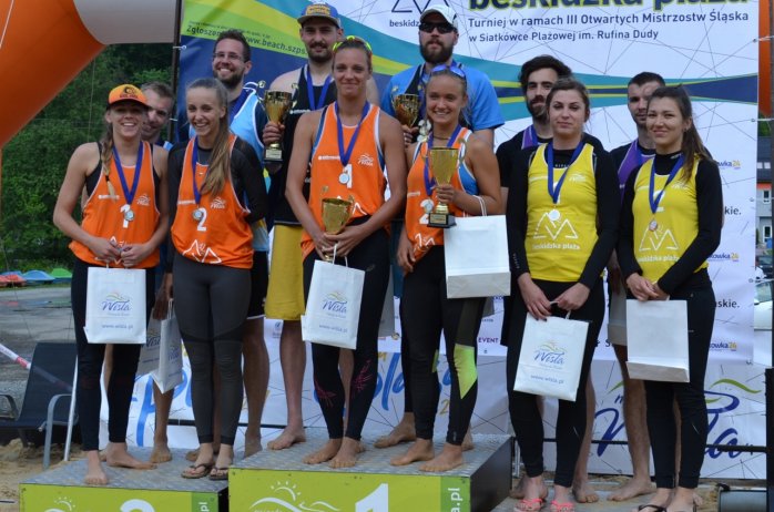 Triumfatorzy turnieju Beskidzka Plaża 2018 w Wiśle