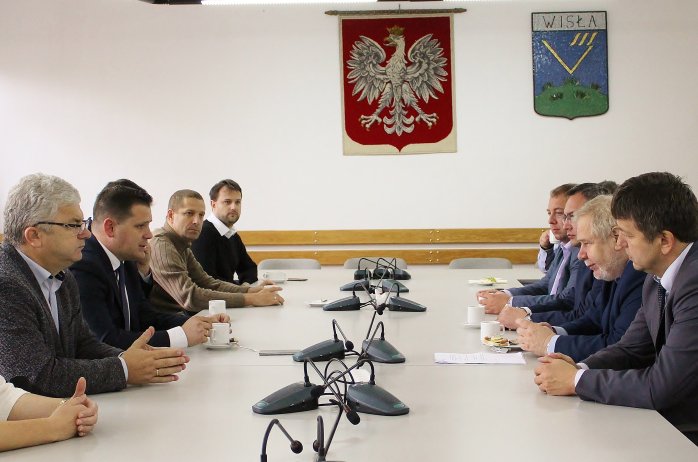Spotkanie władz Wisły z przedstawicielami Sejmu RP w sali sesyjnej