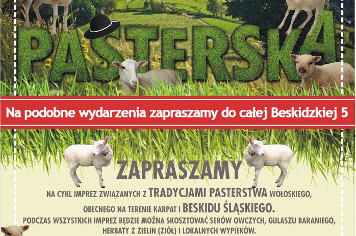 Plakat promujący imprezy pasterskie w Wiśle