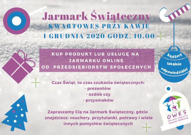 Plakat Jarmarku Świątecznego