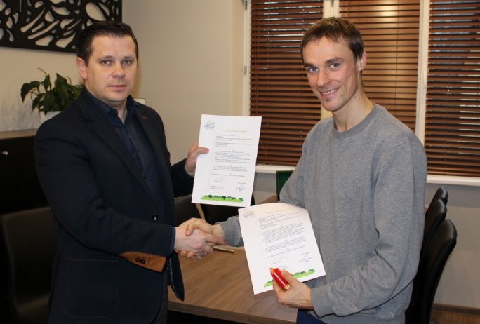 Piotr Żyła zakłada się z burmistrzem Bujokiem