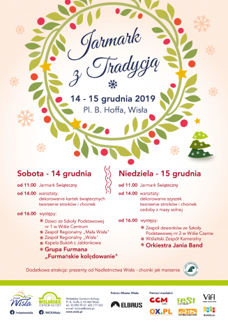 Plakat z programem jarmarku