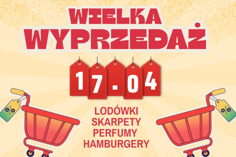 Plakat "Wielka wyprzedaż"