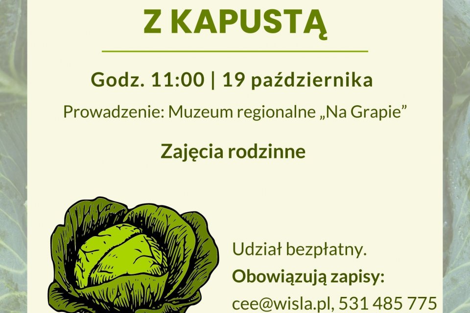 Plakat - warsztaty z kapustą