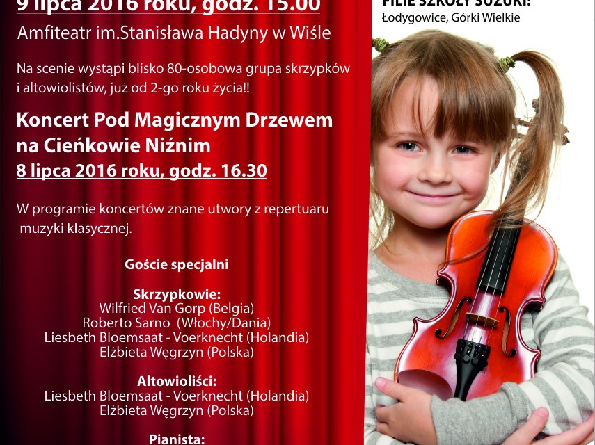 Plakat promujący koncert