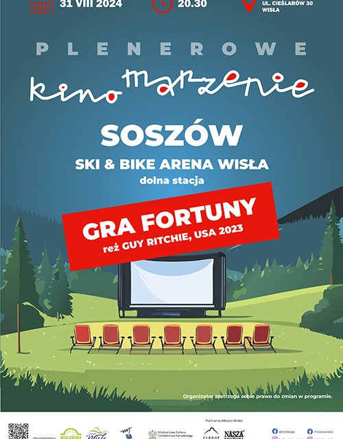 Plakat wydarzenia Kino Plenerowe na Soszowie