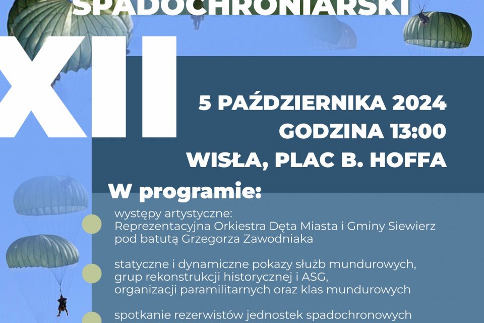 plakat piknik spadochroniarski