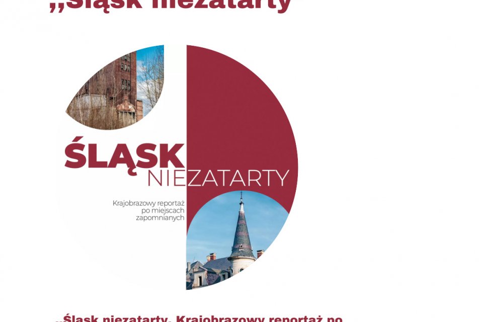 Plakat - zdjęcia śląskich budynków w kole.