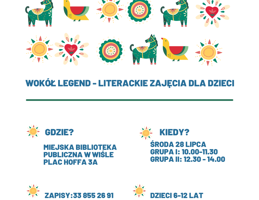 Plakat warsztatów "Wokół legend"