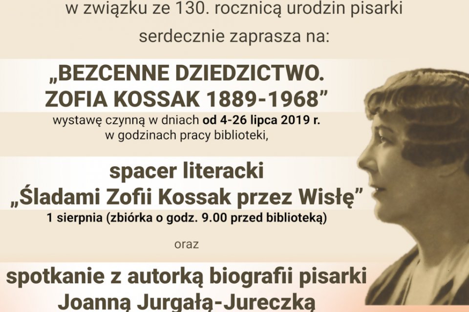 Plakat - 130. rocznica urodzin Zofii Kossak