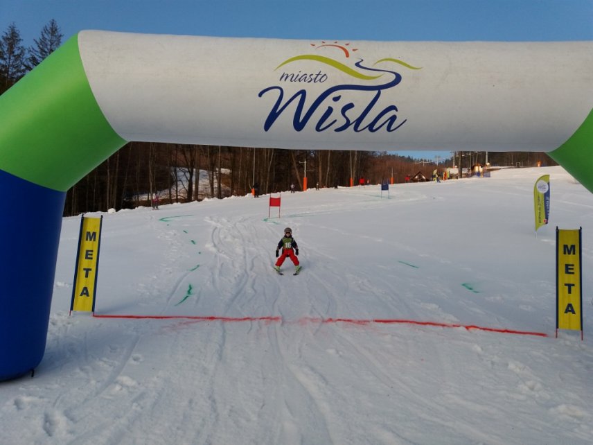 Zawodnik na trasie zawodów